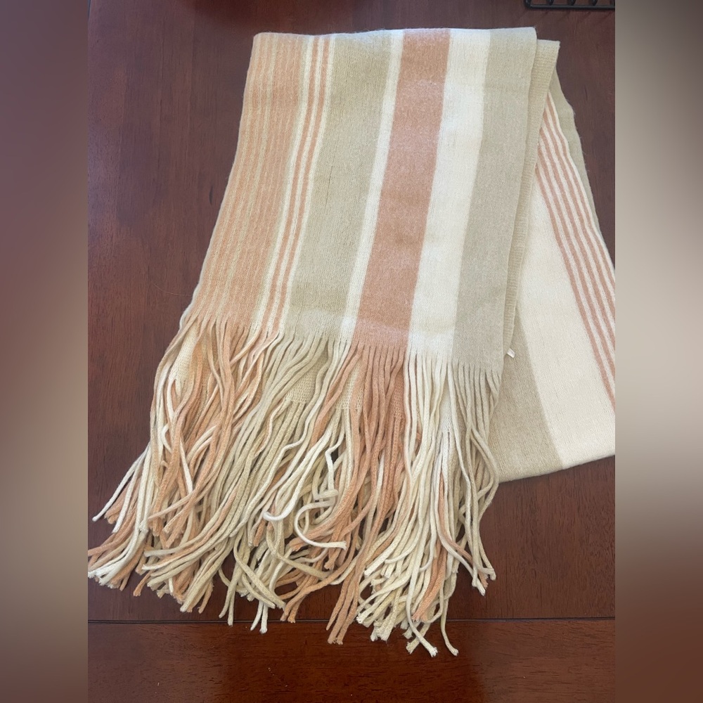 Free People Striped Blanket Scarf